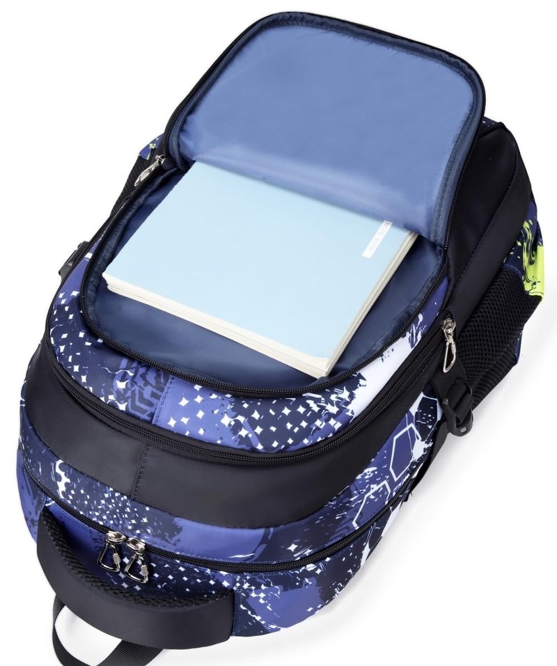 Boys Backpack for Elementary Kids Bookbag Middle School Bags Heavy Duty Soccer Laptop Durable Waterproof 18 In (1-Black)