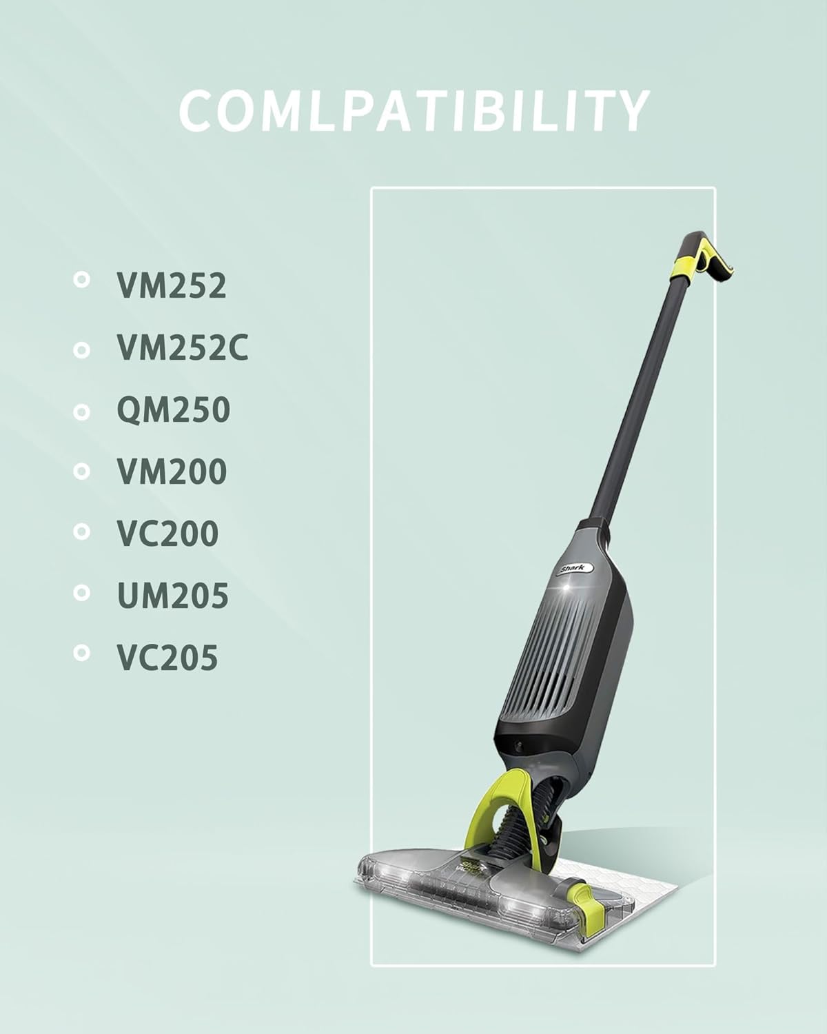 Shark Replacement Vacmop Charger - 13.3V Dual Connector for VM252, VM251, QM250, VM200 Series