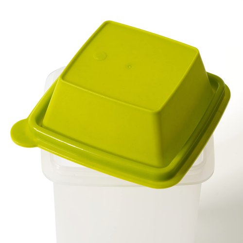 BloxBerry Pickle Jar with Strainer Insert - Set of 2 - Plastic Leak Proof Food Saver Container - For Fresh Fruit or Pickled Vegetables - Complete with Tongs