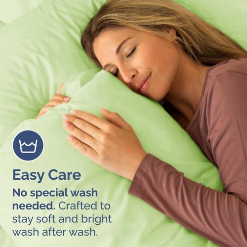 King Pillow Cases Set of 4 | Ultra Soft Hotel Quality Covers - Cozy, Wrinkle-Free & Fade Resistant - Light Sage Green