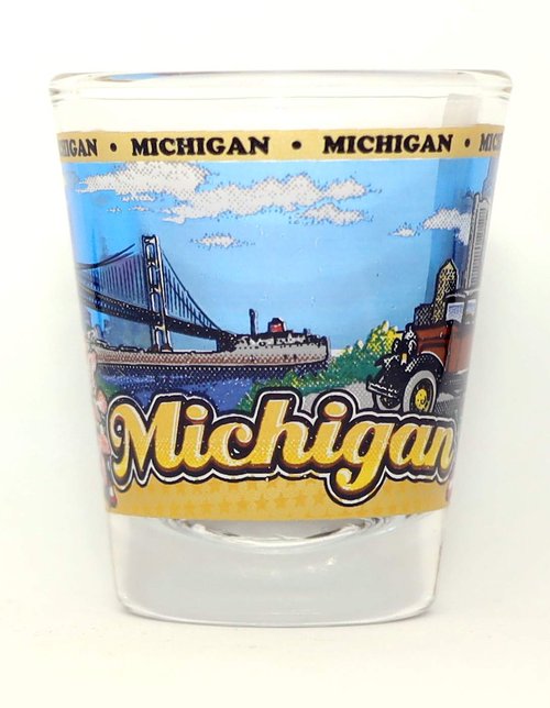 Michigan State Wraparound Shot Glass