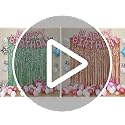 3 Pack Teal Wavy Foil Fringe Curtains 3.3ft x 6.6ft Metallic Backdrop