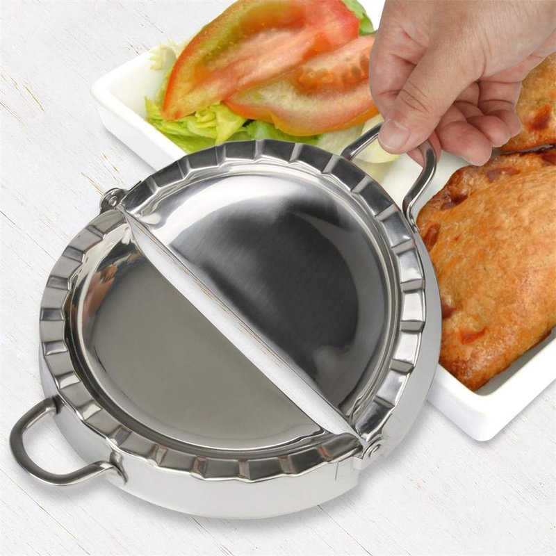 PAMISO Large Empanada Maker, 6.4 inch Stainless Steel Empanada Press, Meat Pocket Pie