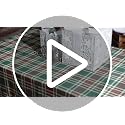 Green Christmas Plaid Ruffled Tablecloth 52x70 Inch for Holiday Dining - Mindsoft
