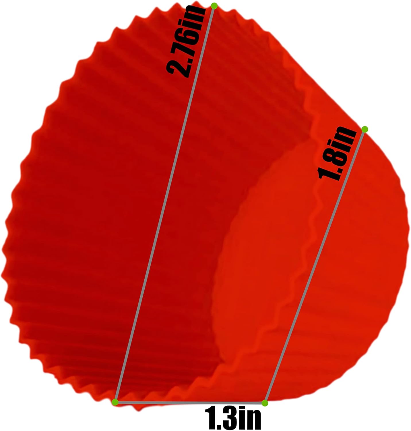 MyFurtive Silicone Cupcake Baking Cups - 24 Reusable Muffin Liners, BPA-Free, Dishwasher Safe, Multi-Color