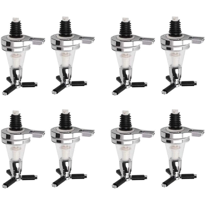 Boxonly 8 Piece 30ml Liquor Dispenser Bar Optic Spirit Measure Pub Dispenser Drink Spirit Wine Cocktail Pourers Bar Tool