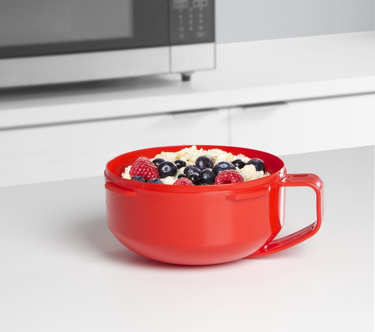 Sistema Red/Clear Microwave Porridge Bowl 850 ml