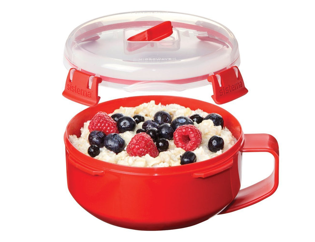 Sistema Red/Clear Microwave Porridge Bowl 850 ml