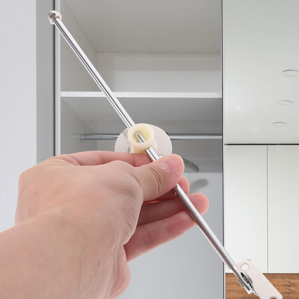 Skiennix Cabinet Support Rods - 4-Piece Set for Kitchen Cabinets | Durable Hinges for Wooden Boxes