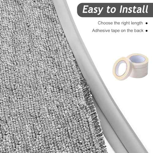 Black Self-Adhesive Carpet Transition Strip Edge Trim - 14cm (46ft)