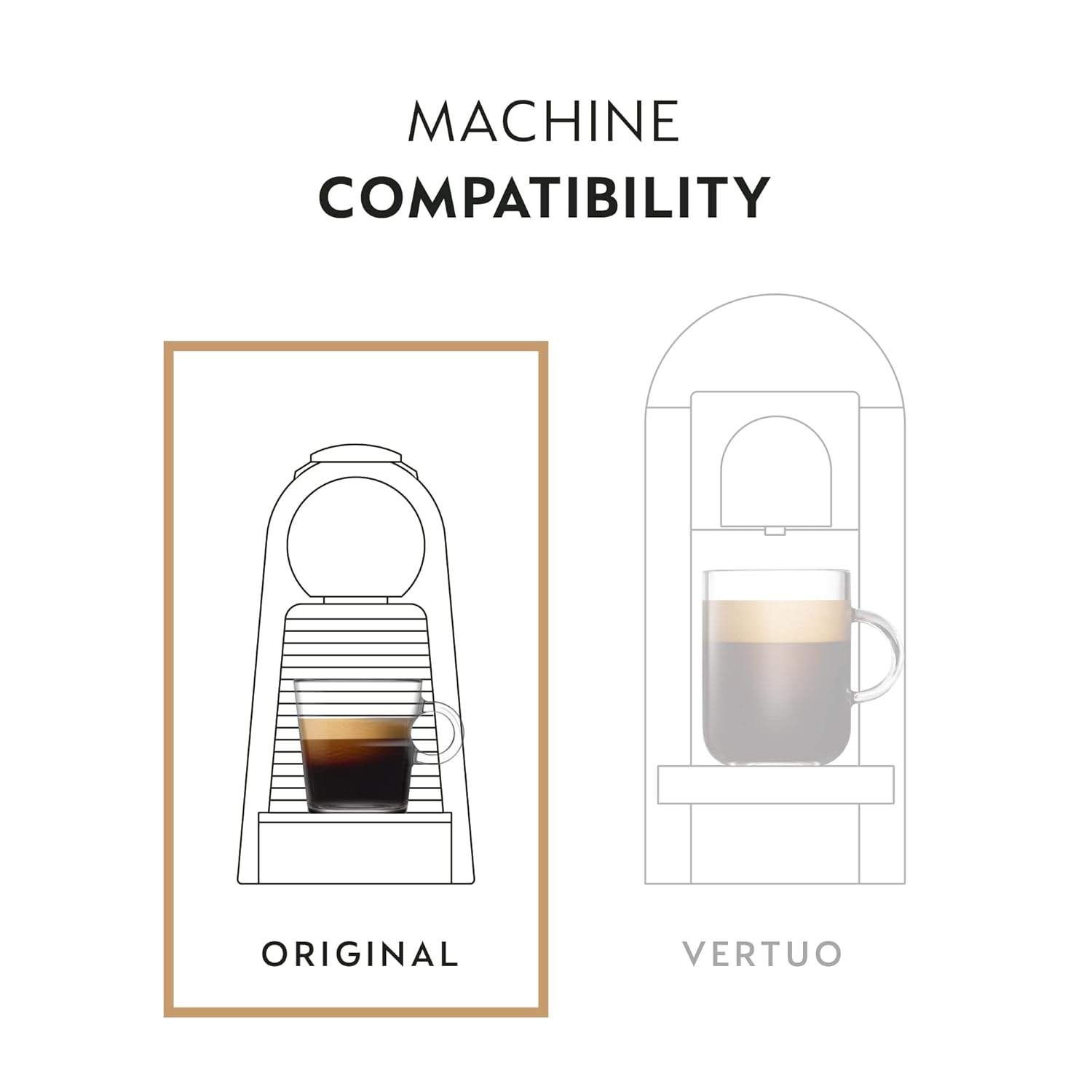 Nespresso Vaniglia Espresso Coffee Capsules - Medium Roast, 50 Count Pods for Rich Flavor
