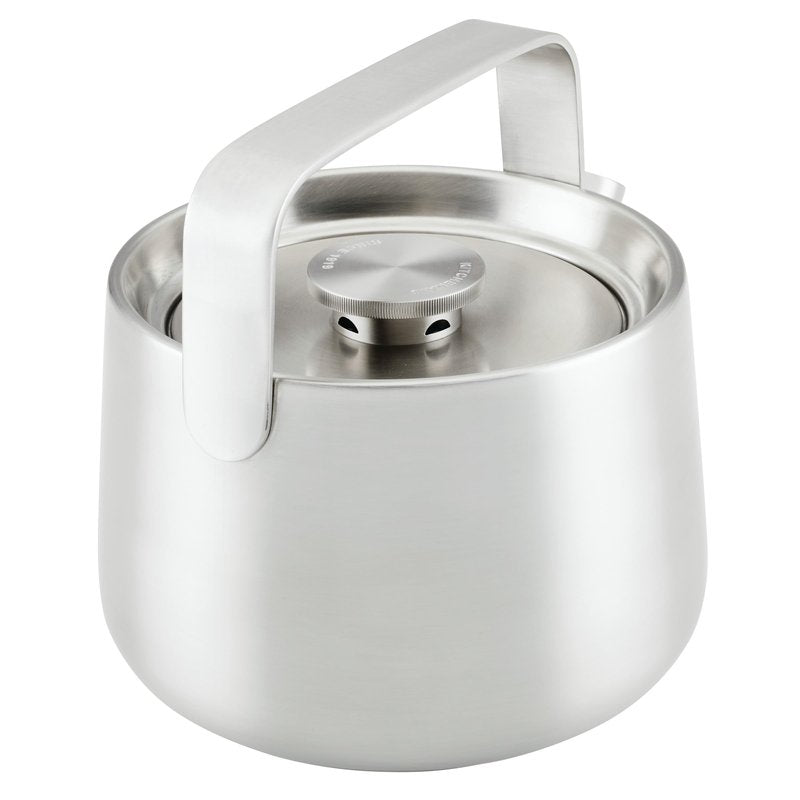 KitchenAid Teakettles Stainless Steel Whistling Teakettle, 1.9 Quart - Brushed Stainless Steel