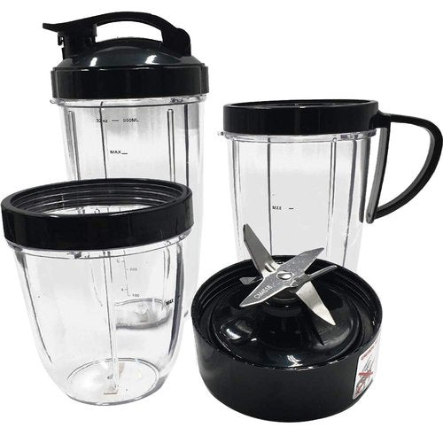 JOYSTAR Replacement parts 18oz/24oz/32oz Cup and Extractor Blade Set, Compatible with Nutribullet prime/balance/lean/Max/select with 1200W Blender Juicer (7)