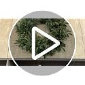 22-Inch Artificial Olive Wreath for Front Door, All-Season Greenery