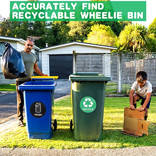 Cartoon Expression Decals for Trash Bins and DIY Projects - 8 Sheet Set