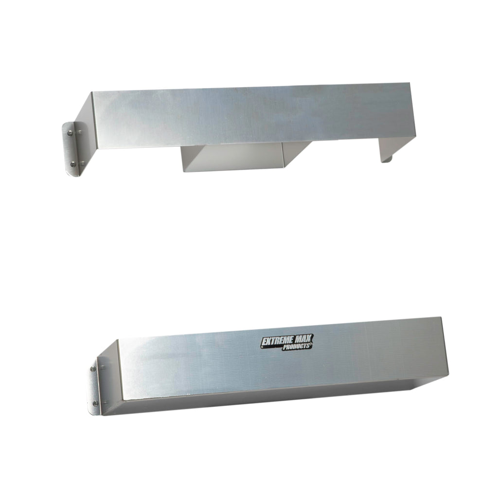 Extreme Max 5001.6302 Collapsible Chair Holder for Enclosed Race Trailer, Shop, Garage, Storage - Silver