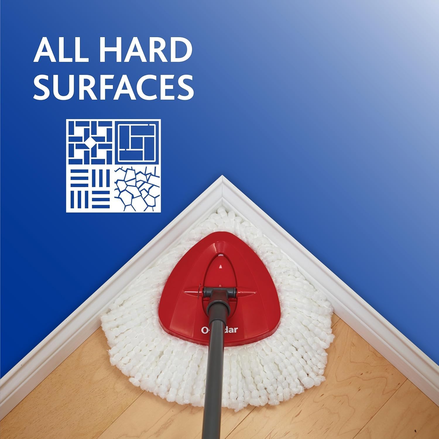 O-Cedar EasyWring Spin Mop Head Refill - 3 Pack for Effortless Cleaning & Shine