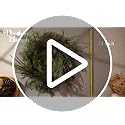 DecorbyHannah 24" Woodland Norfolk Pine Christmas Wreath with Lights - Seasonal Holiday Decor