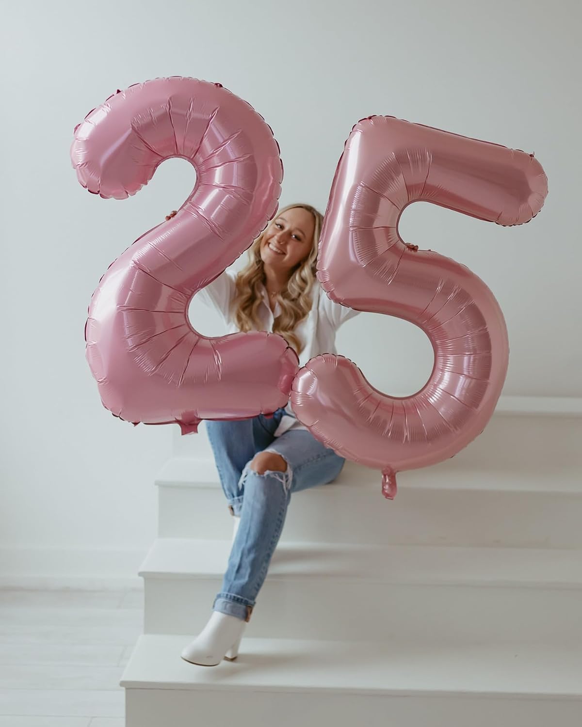 Pearlescent Pink Number Balloon | 40-Inch 0 Balloon for Birthday Decorations & Party Supplies