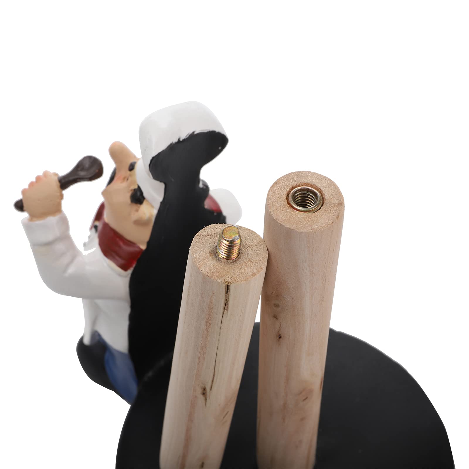 Suwimut Chef Style Paper Towel Holder, Resin Crafts Display Chef Figurines Creative Roll Paper Stand for Countertop Kitchen Cafe Restaurant Dessert Shop Cake Shop Decoration