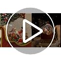 Musical Christmas Snow Globe Lantern with 8 Songs - 9.17" Santa Sleigh Decor