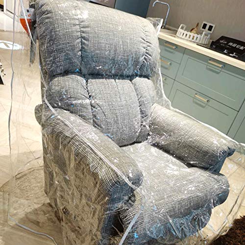 Clear Vinyl Recliner Cover - Waterproof Armchair Protector for Pets