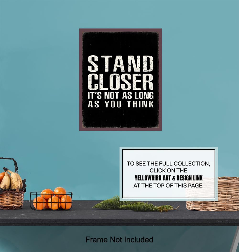 Regine Switzerland Funny Quotes Bathroom Posters - Rustic Typography Wall Art for Men | Black & White Decor