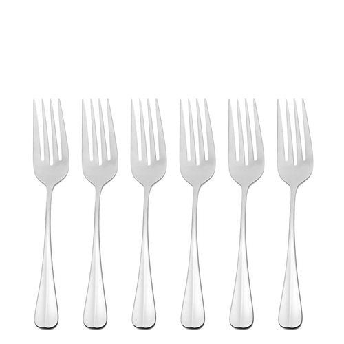 Oneida Savor Salad Forks, Set of 6,stainless steel silver