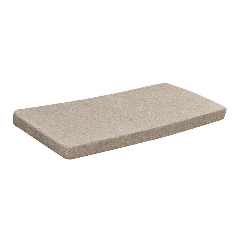 Bay Window Seat Cushions Indoor Furniture No Slip Washable Kitchen Dining Bench Cushion with Zipper 48x14 Inch, Light Khaki