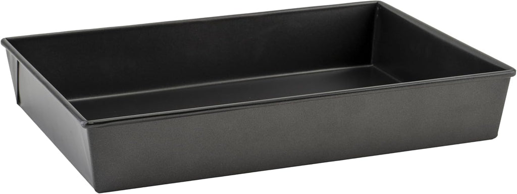Winco Rectangular Cake Pan - Durable Aluminized Steel | 18" x 12" x 3" Size