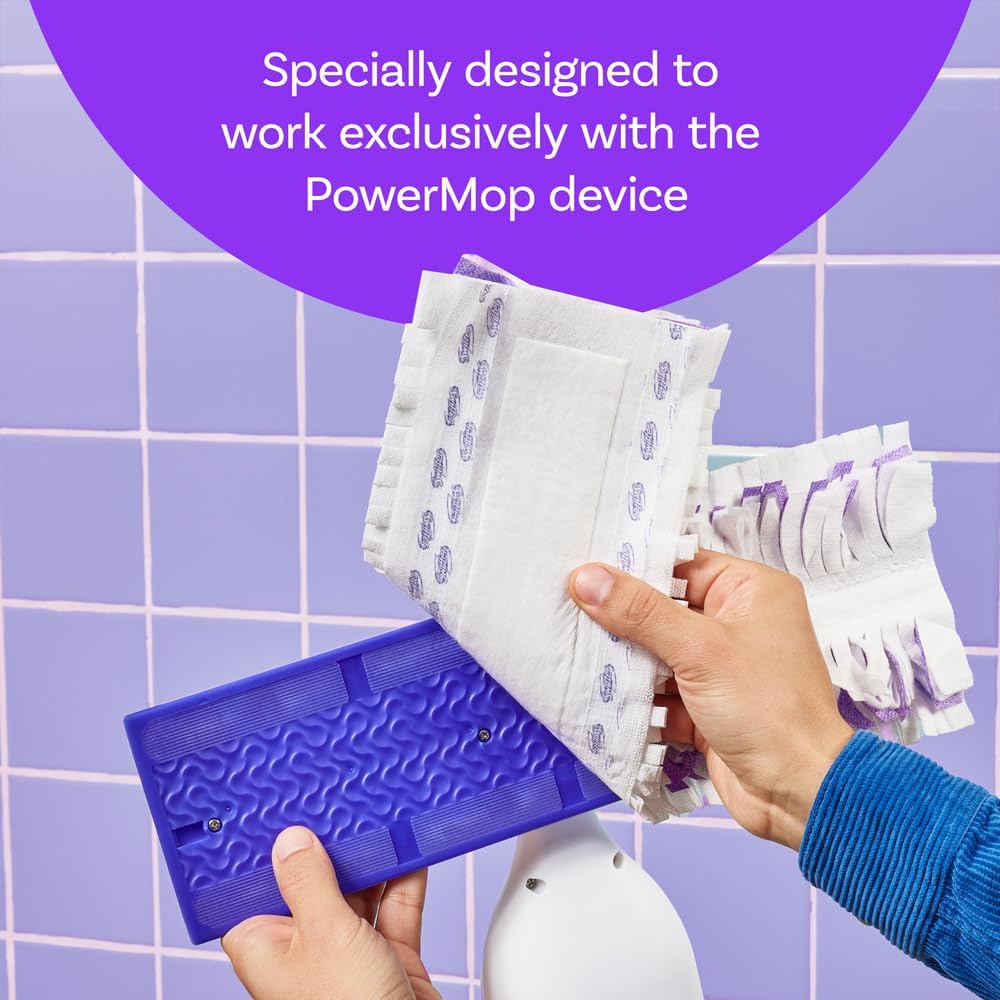 Swiffer PowerMop Refills - Multi-Surface Mopping Pads for Effective Floor Cleaning | 10 Count