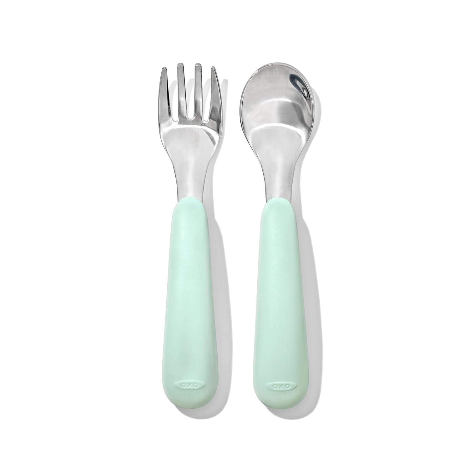 OXO Tot Fork and Spoon Set - On-The-Go Convenience in Stylish Opal Color