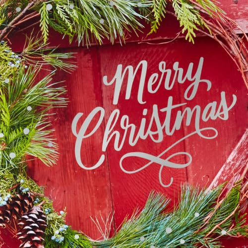 Hallmark Rustic Christmas Cards with Envelopes, 40-Pack - Barn Door Wreath Design