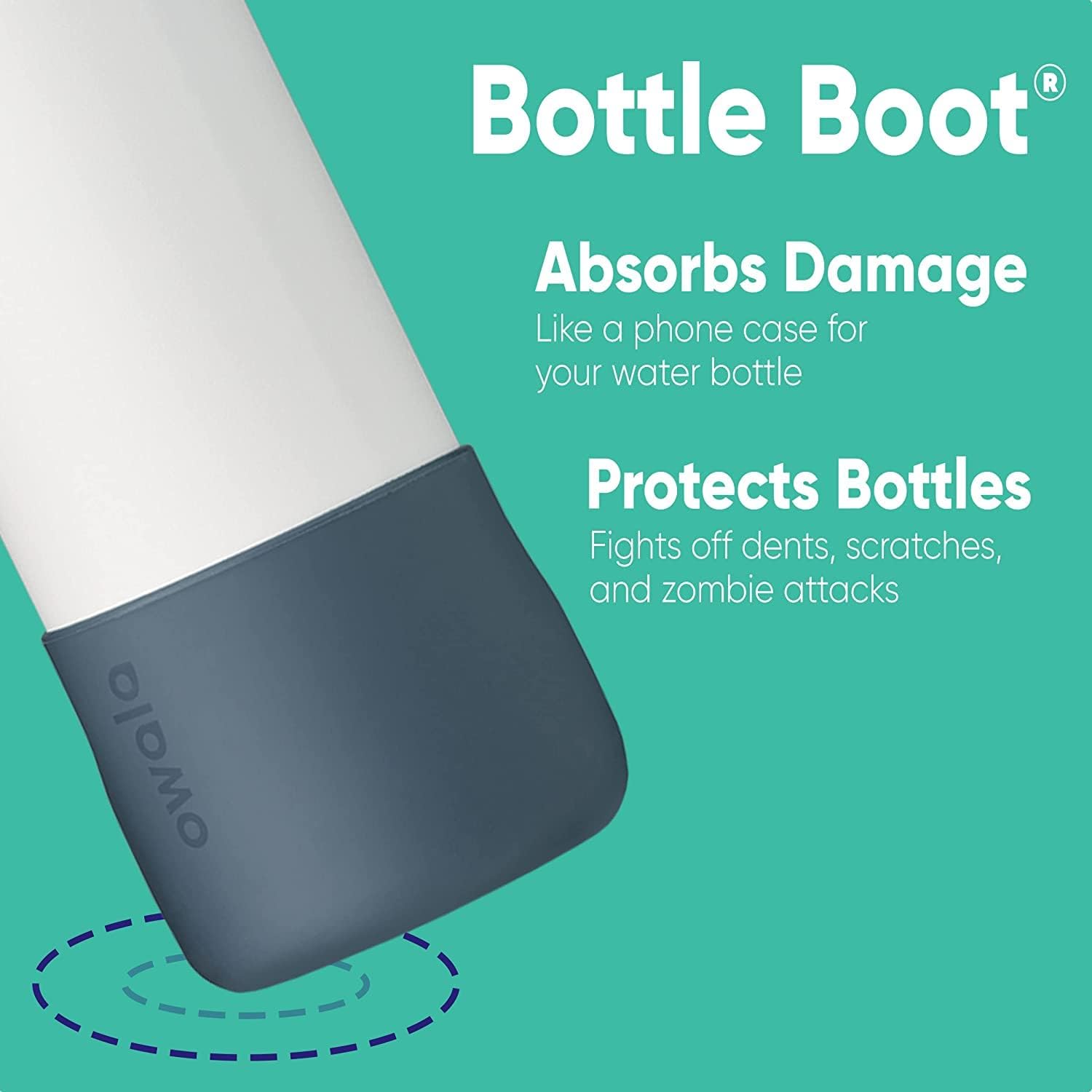 Owala Silicone Water Bottle Boot - Anti-Slip Protective Sleeve for 32 Oz FreeSip & Flip Bottles | Mauve