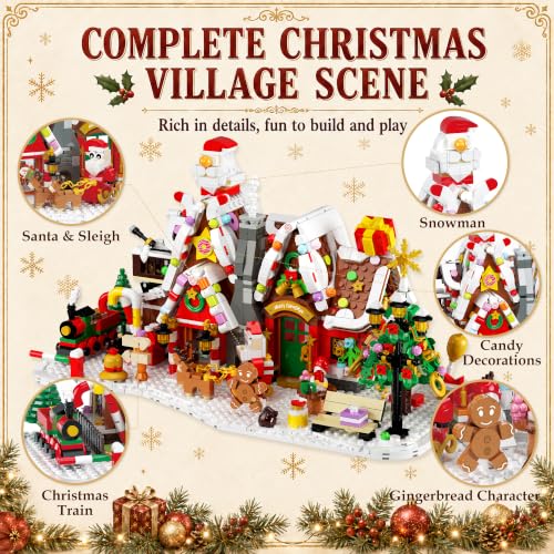 Rubypop Building Block Advent Calendar 2026 Christmas Gingerbread House Kit