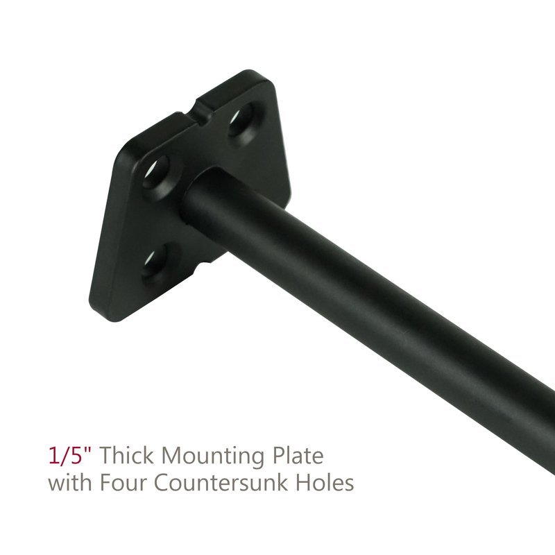 NEODROP 12-Pack 10 Inch Hidden Floating Shelf Bracket, Heavy Duty Blind Shelf Support Hardware | Invisible Wall Brackets for Kitchen, Fireplace Mantel Wood Shelves | Black Powder Coated Solid Steel