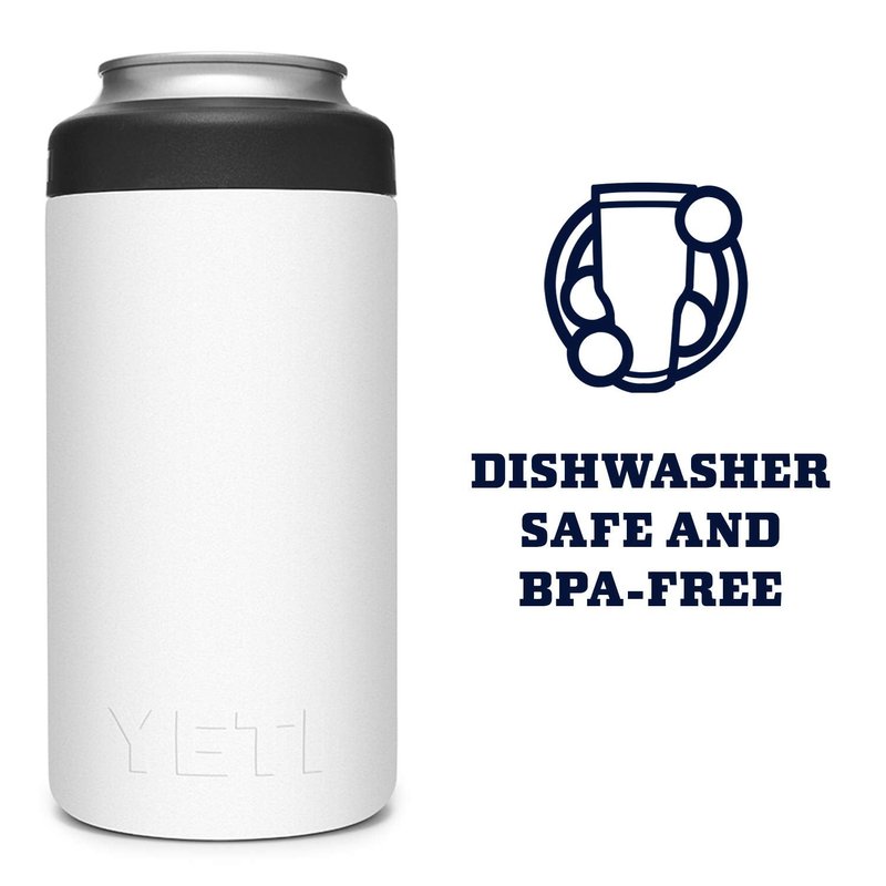 YETI Rambler 16 oz. Tall Can Insulator for Tallboys, White (NO CAN INSERT)