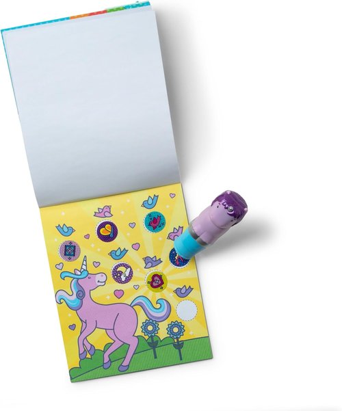 Melissa & Doug Sticker Wow!™ Activity Pad - 24 Pages with 300 Stickers - Arts & Crafts Fidget Toy for Kids 3+ - Purple Unicorn