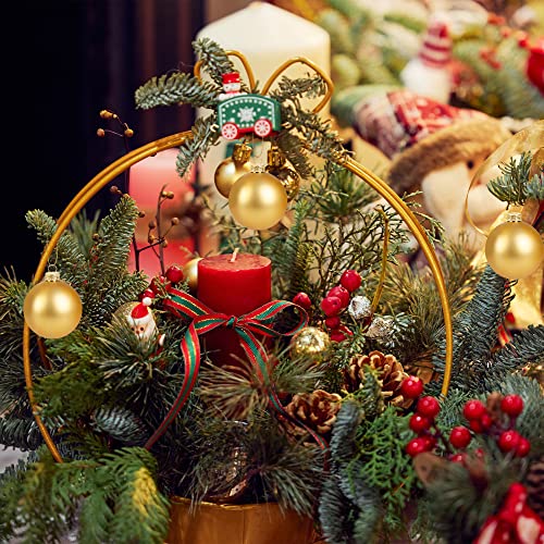 100-Piece Metal Christmas Ornament Caps and Hanger Strings for DIY Crafts