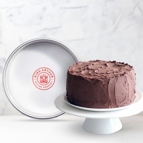 King Arthur Baking Company Round Cake Pan Liners, Oven Safe Reusable Nonstick European-Grade Silicone, 8-Inch, Set Of 2, For Easy Nonstick Cake Release