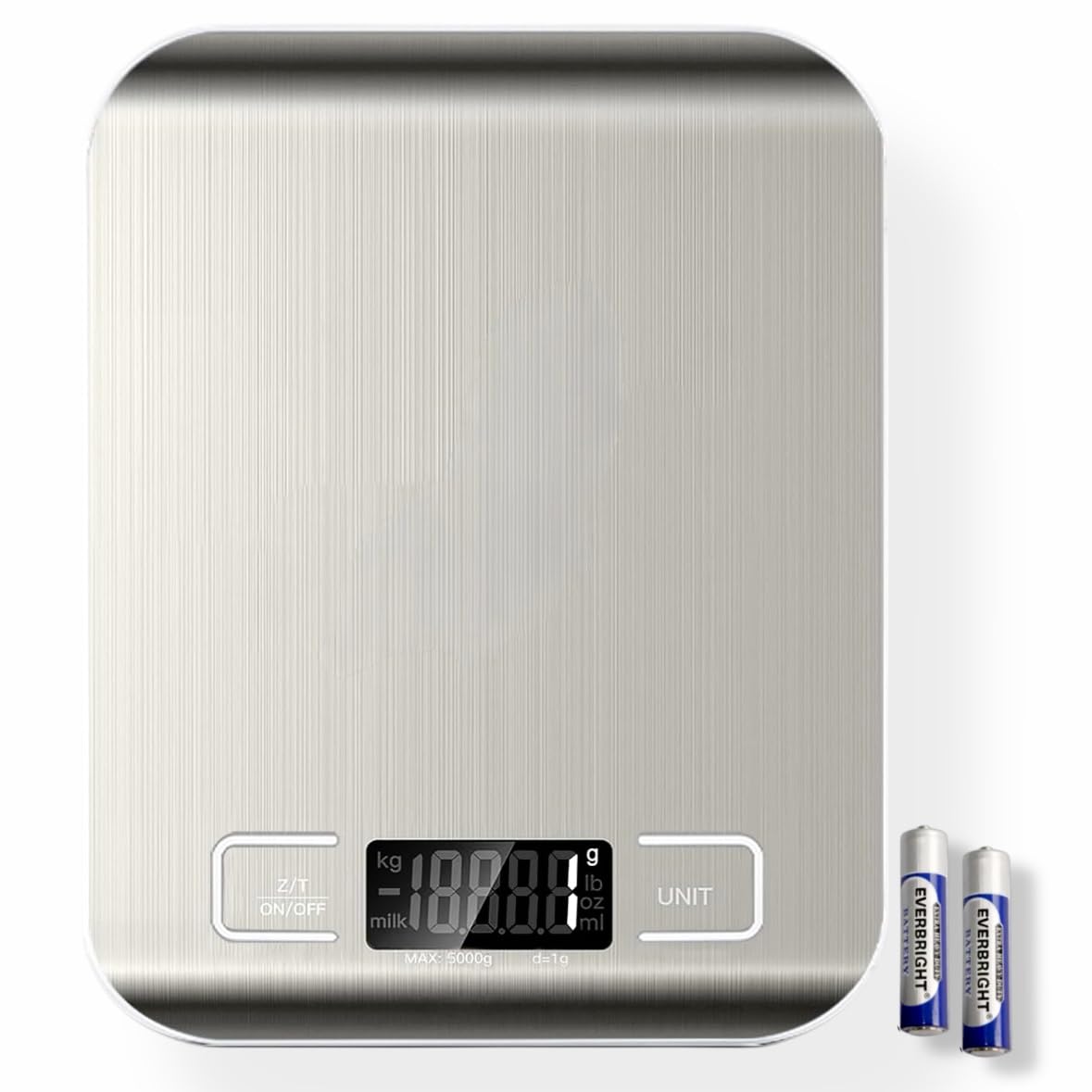 Skiennix Digital Kitchen Scale - Precision Food Scale in Grams & Ounces | Stainless Steel, Compact Design for Cooking & Baking