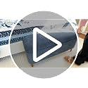 39.4-Inch Upholstered Storage Ottoman Bench with Wooden Legs