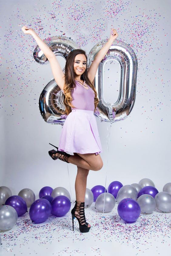 Silver Number Balloon - 40 Inch 0 Balloon | Perfect Birthday Decorations for Men & Women