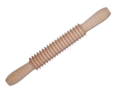 Eppicotispai Beechwood fettuccine Cutter Rolling Pin, Large