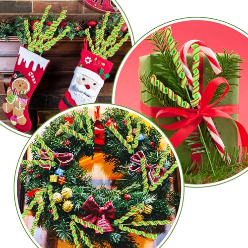 16 Pcs Curly Christmas Tree Picks - Festive Holiday Decor Accessories