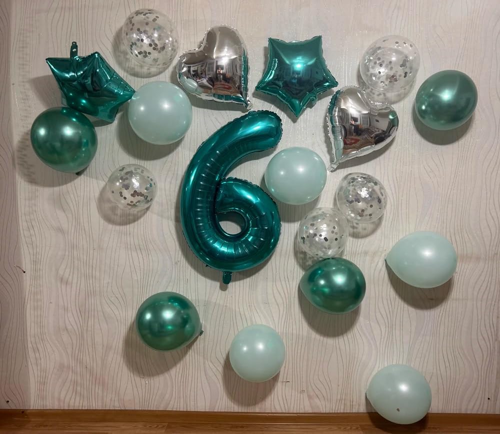 Teal Blue 40-Inch Number 1 Balloon - First Birthday Decorations for Girls & Toddlers