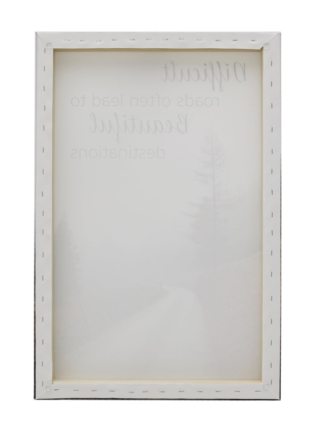 Inspirational Fall Decor Canvas for living room, office, or kitchen difficult roads often lead to beautiful destinations