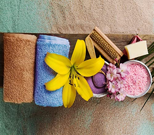 Multicolor 24 Pack Cotton Wash Cloths - Soft, Absorbent Face Towels for Home & Salon