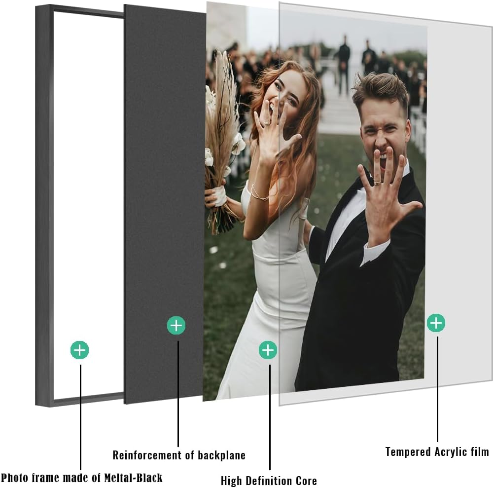 Skiennix Custom Canvas Prints - Turn Your Photos Into Framed Wall Art | Ideal Home Décor Gift (12x16, Black Frame)