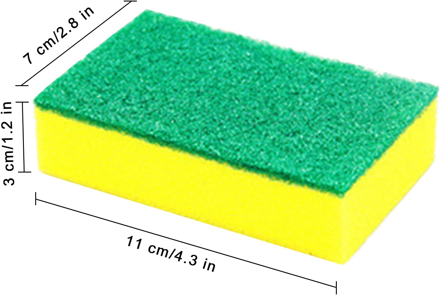 Regine Switzerland Kitchen Cleaning Sponges - 36-Pack Odor-Free Non-Scratch Dishwashing Pads